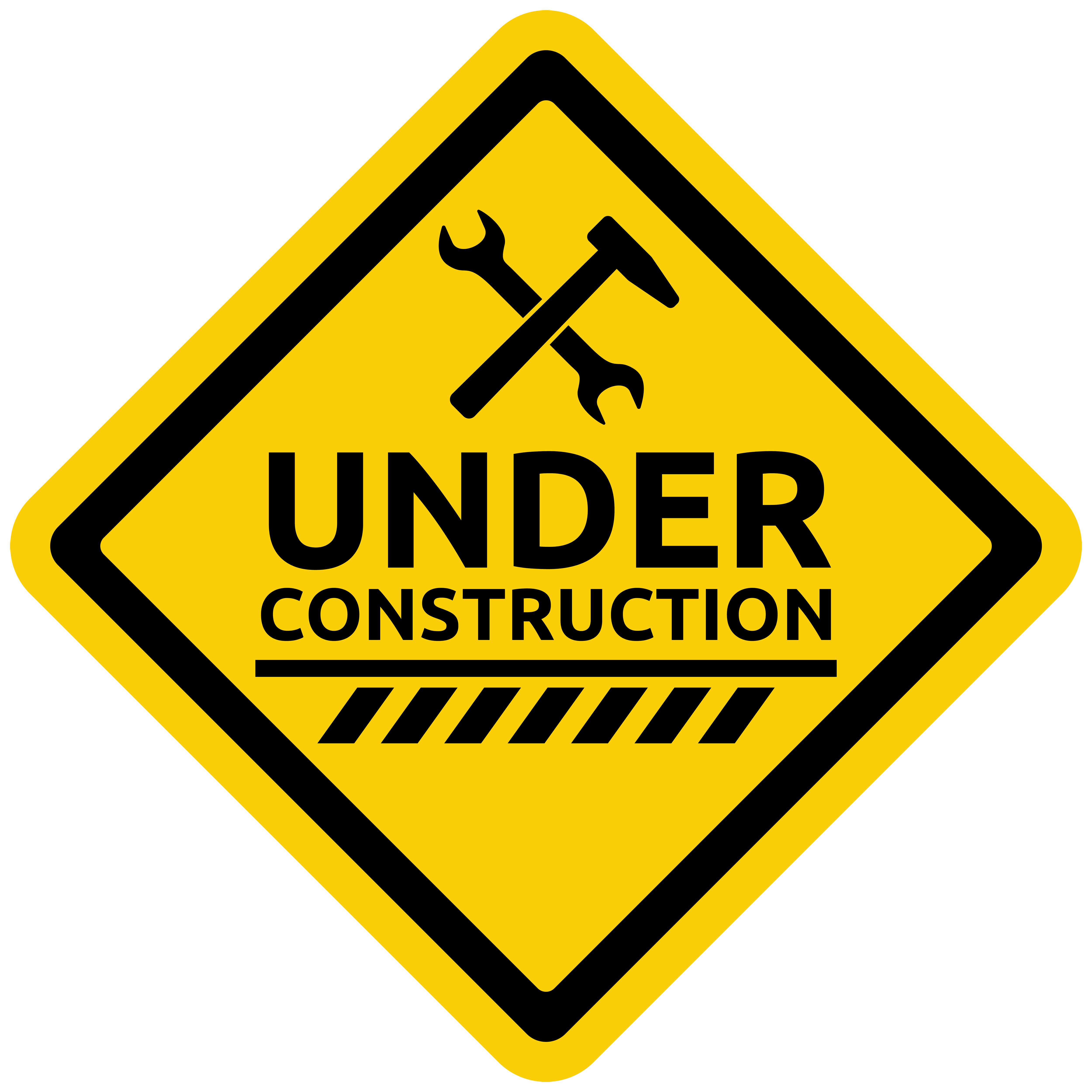 Under Construction Warning Sign Png Clipart 839